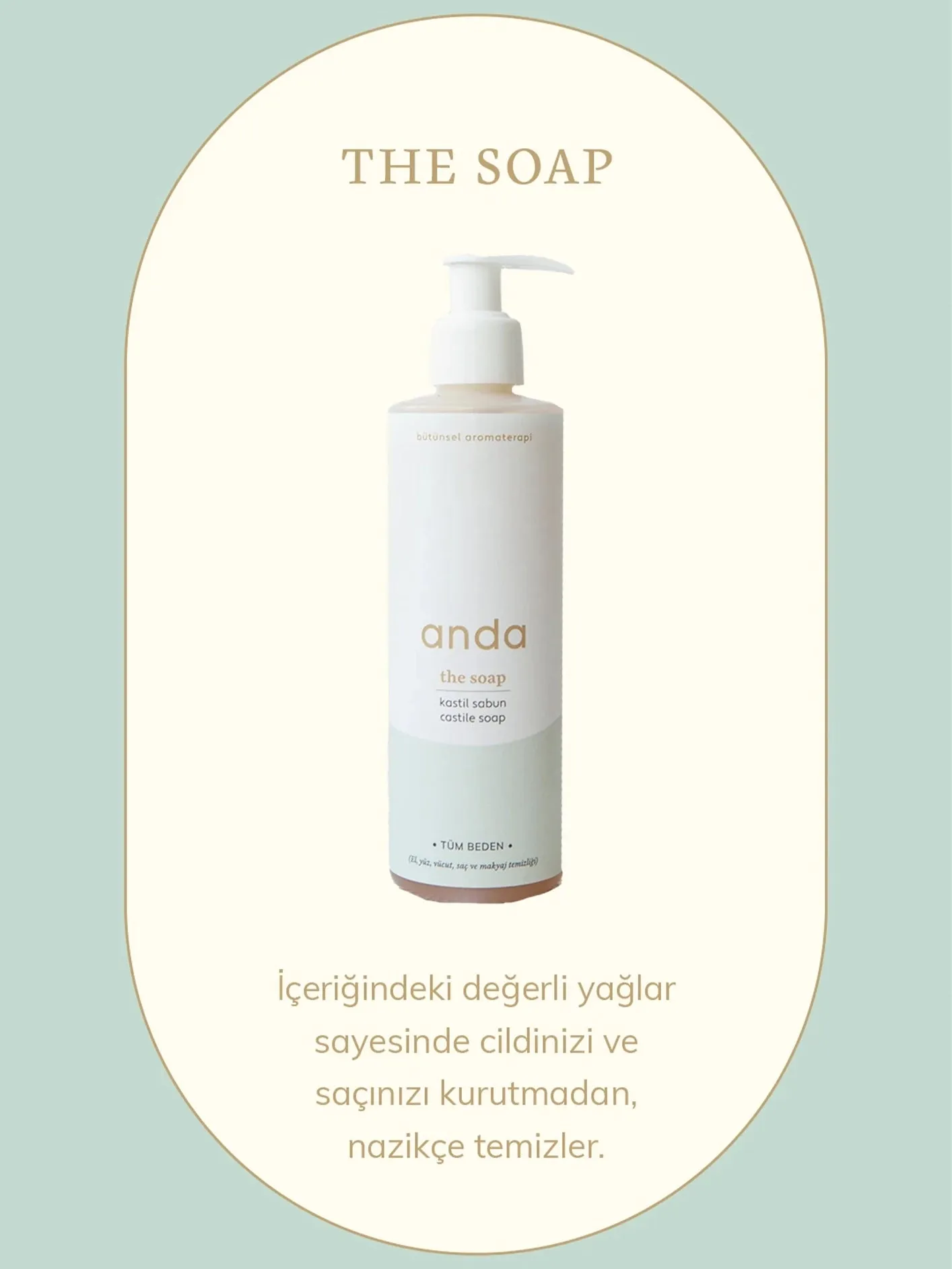 ANDA The Soap - Cilt Temizleyici Kastil Sabun