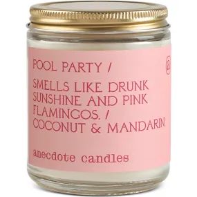 Anecdote Candles Pool Party Glass Jar Candle