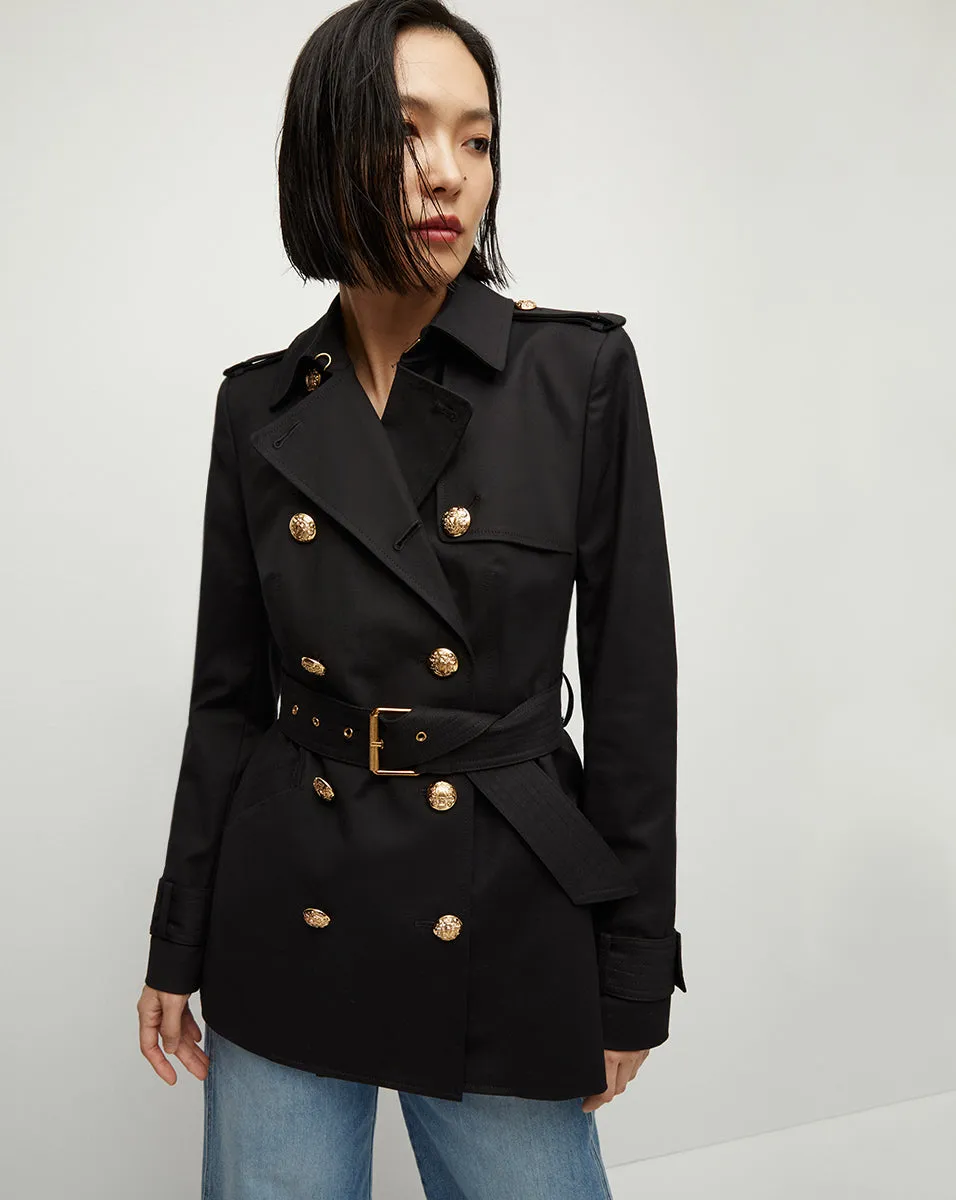 Angelique Dickey Cropped Trench