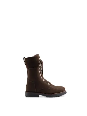Anglesey chocolate nubuck Combat Boots