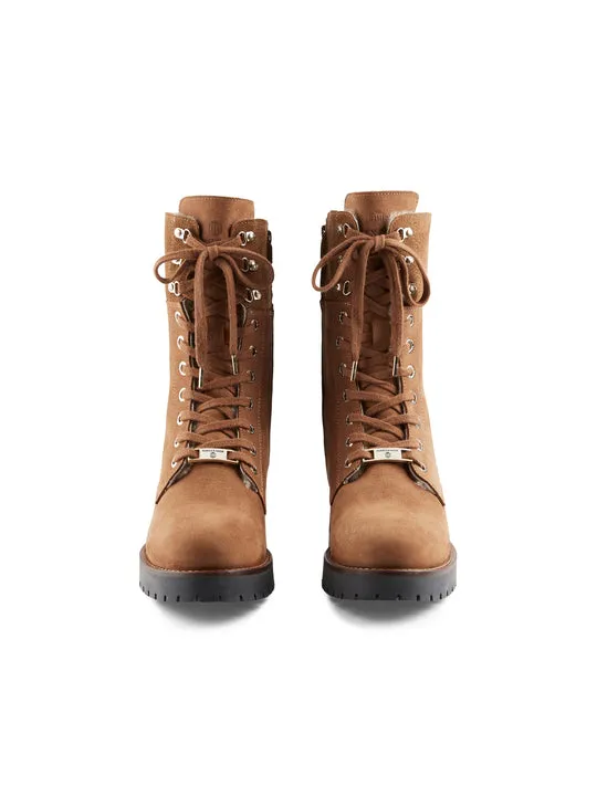 Anglesey cognac Combat Boots