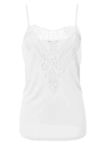 Aniston Lace Detail Vest Top | Grattan