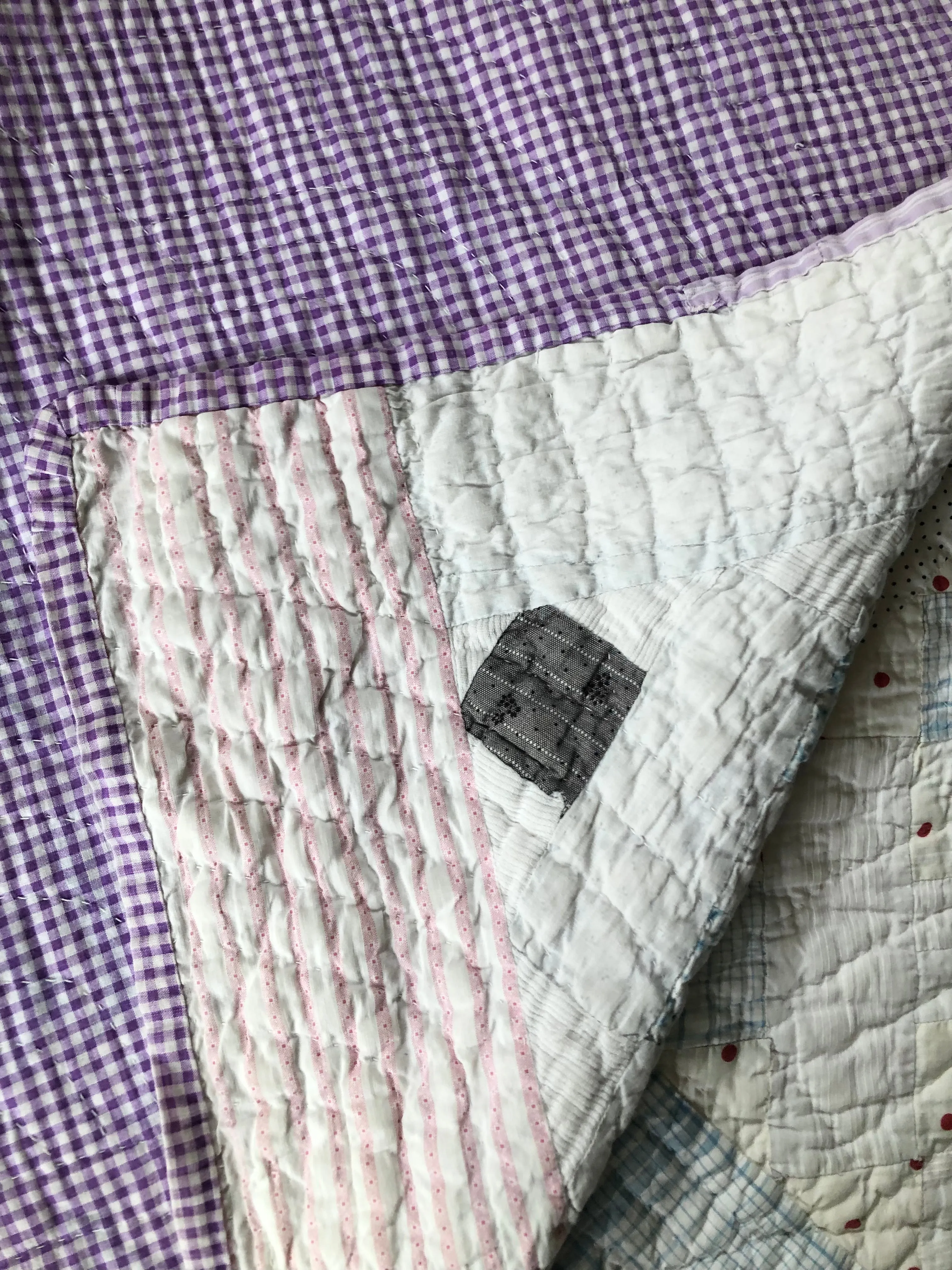Antique 1900s Double T Quilt