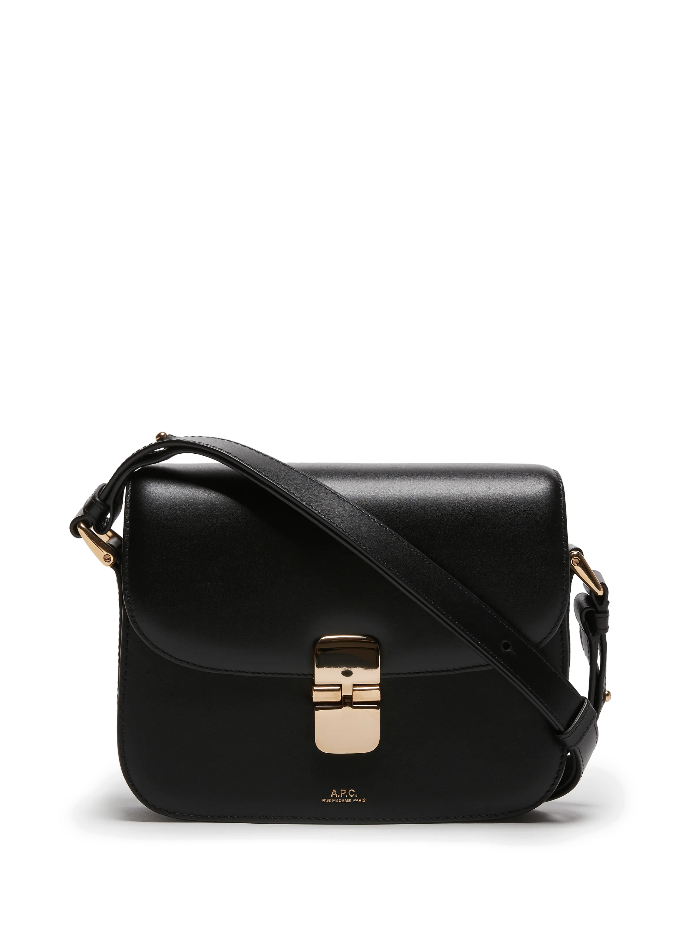 A.P.C.  Grace small leather bag - Black