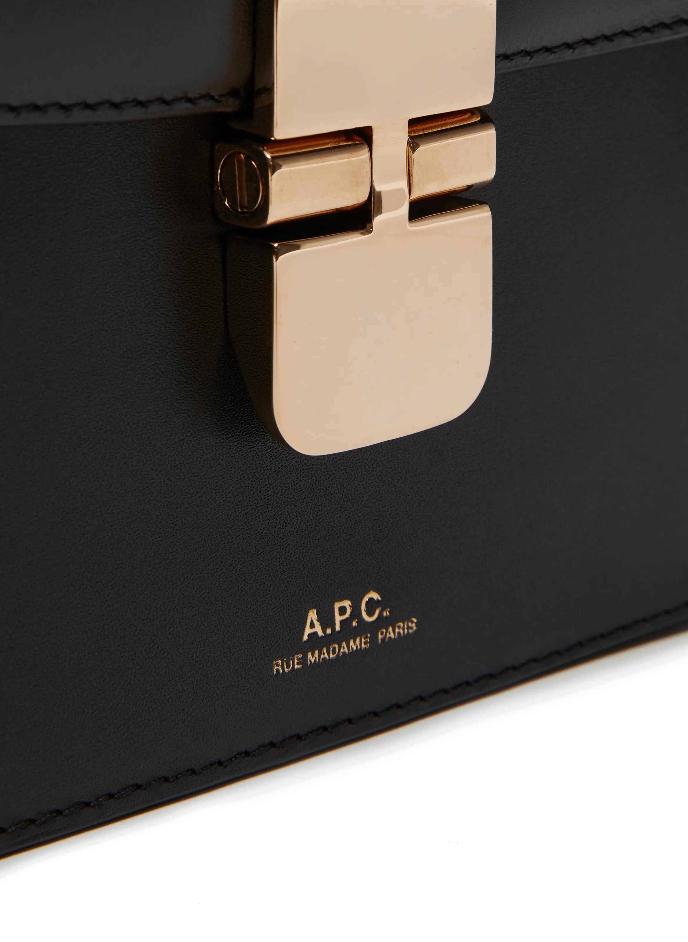 A.P.C.  Grace small leather bag - Black
