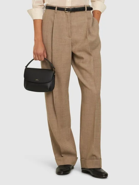 A.P.C.   Mini Sac Sarah smooth leather bag 