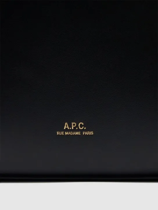 A.P.C.   Sac Virginie flap leather shoulder bag 