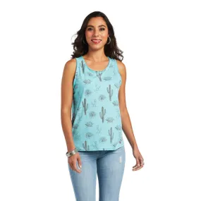 Ariat Women's Multi Print Cactus Desert Sleeveless Tank Top 10040530