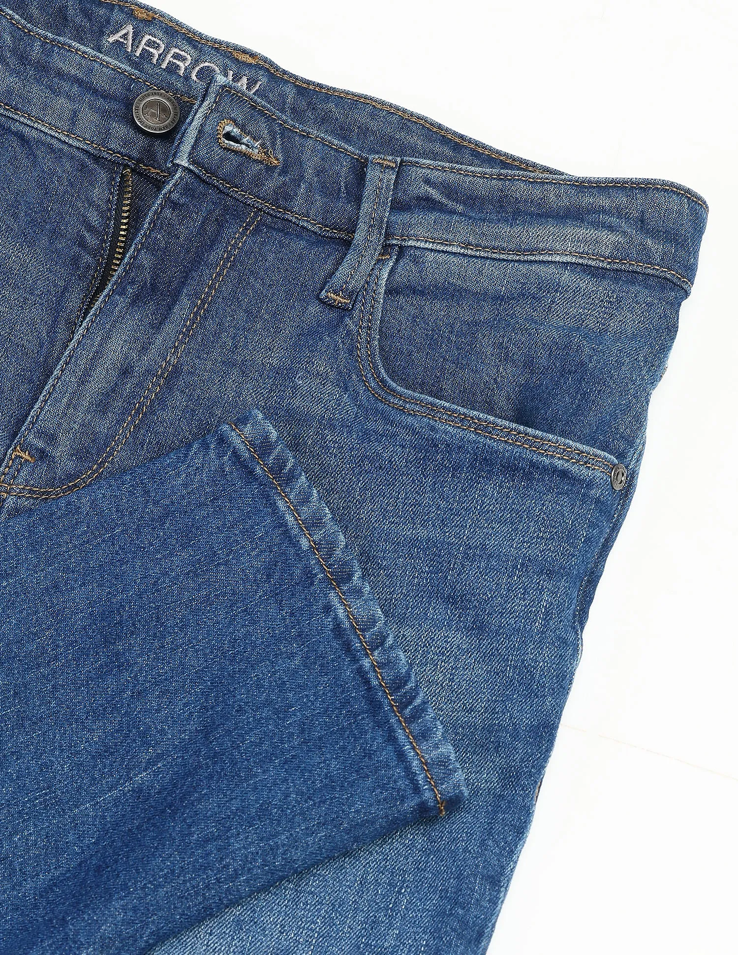 Arrow Sport Mid Rise Jameson Slim Fit Jeans