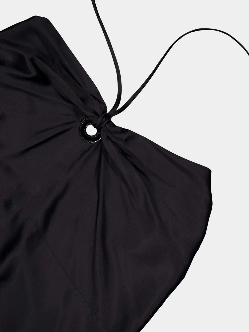 Asymmetric Silk Dress