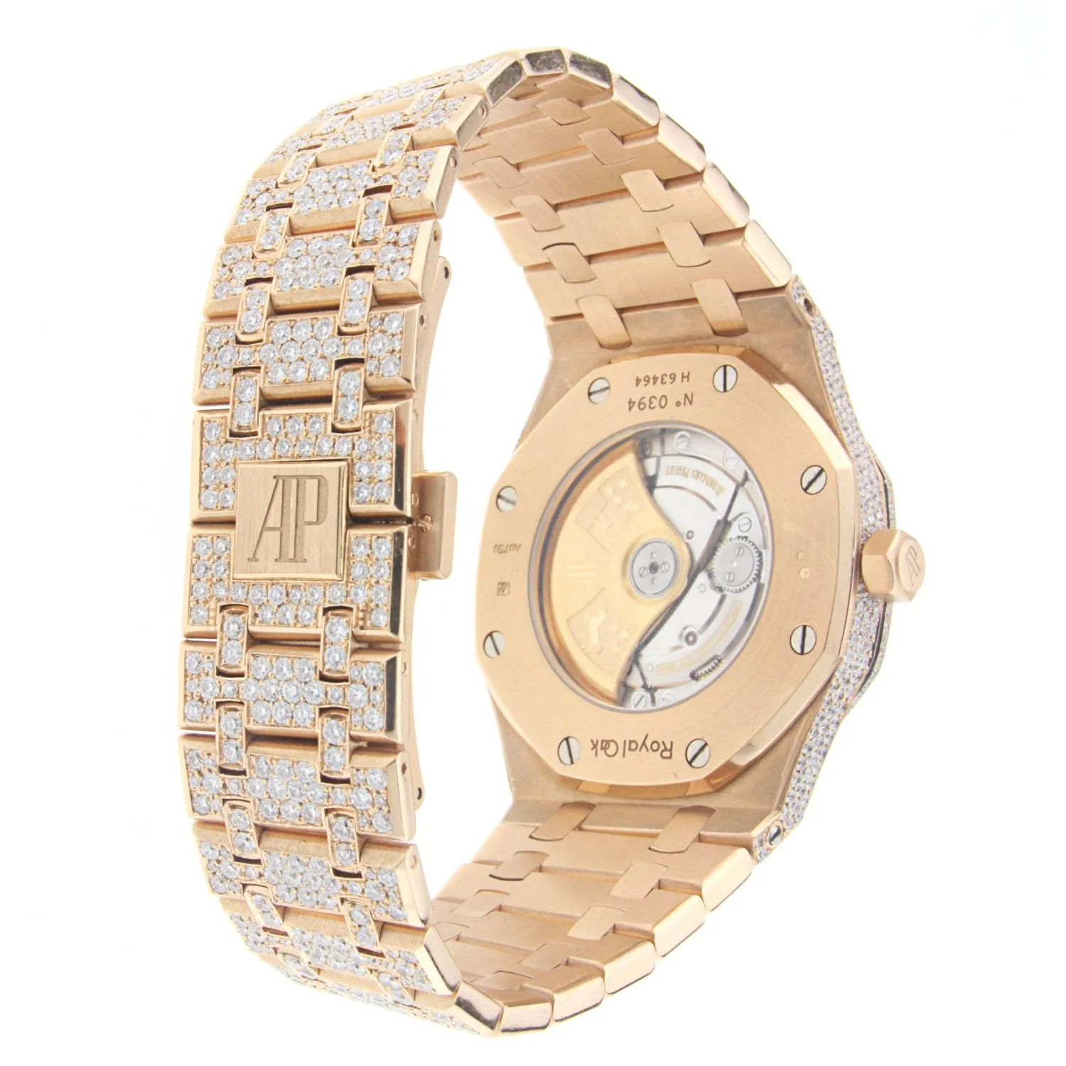 Audemars Piguet Royal Oak Pink Gold with Diamonds - 15400OR.OO.1220OR.01