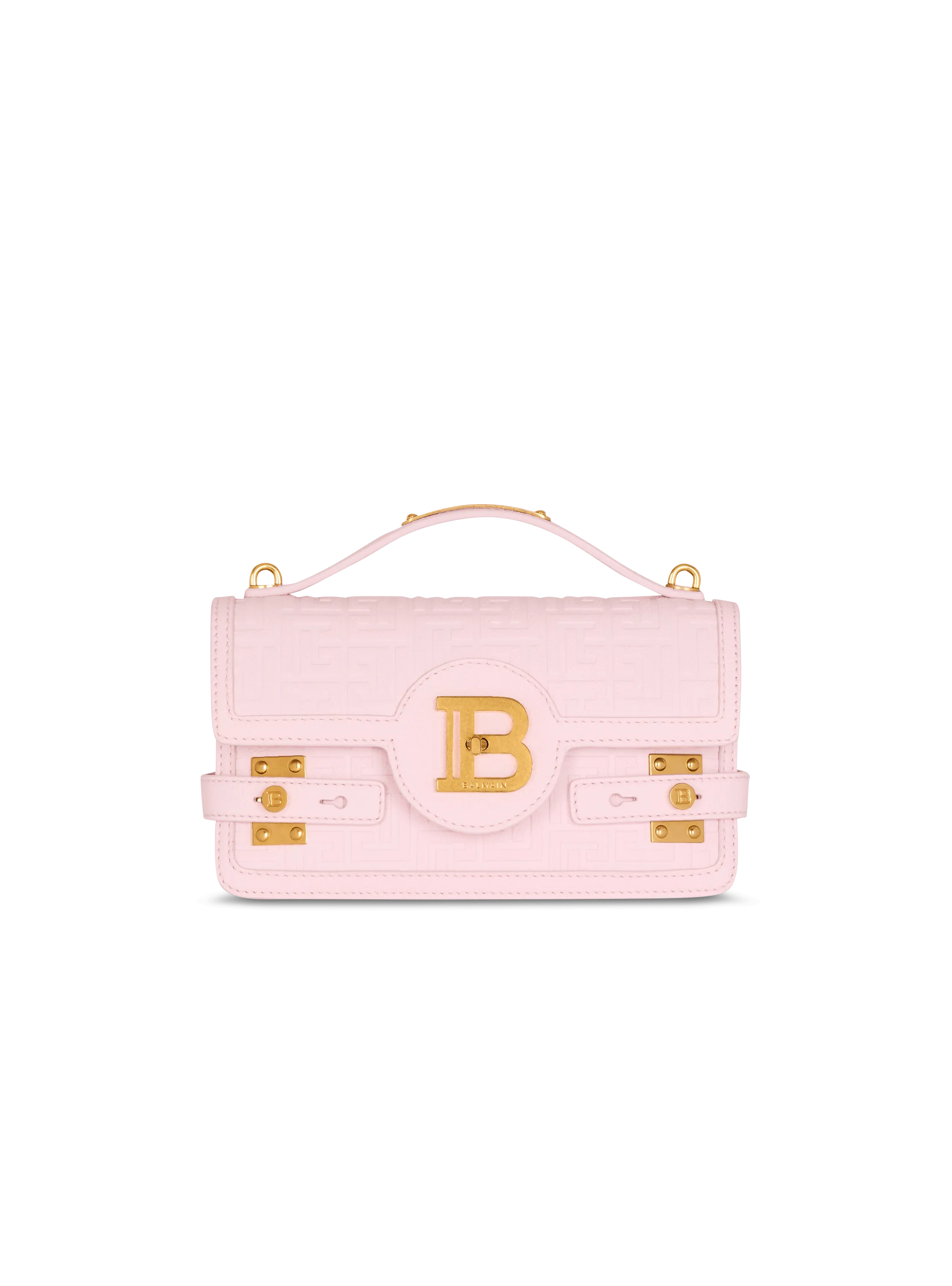 B-Buzz 24 grained monogram leather Shoulder bag