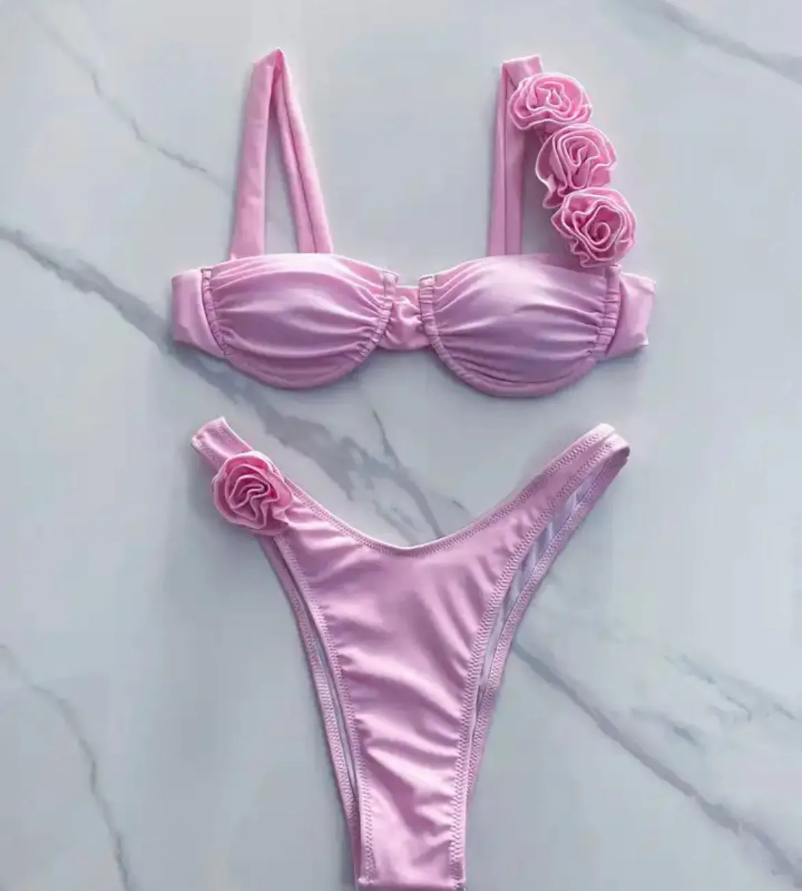 Baby Pink Rose Bikini