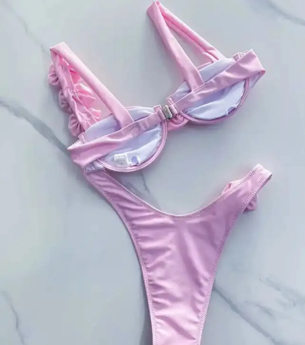 Baby Pink Rose Bikini