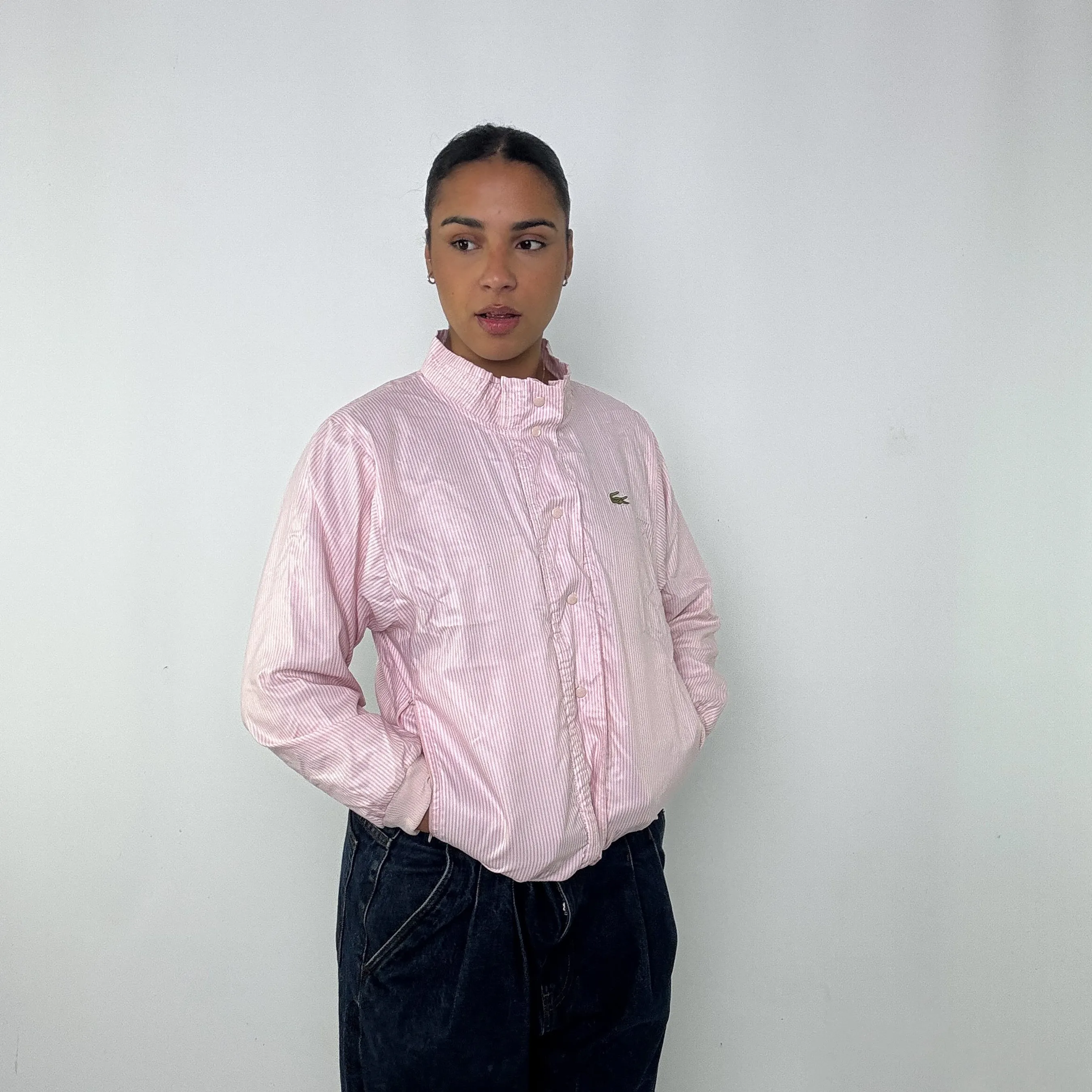 Baby Pink y2ks Lacoste Light Jacket (M)