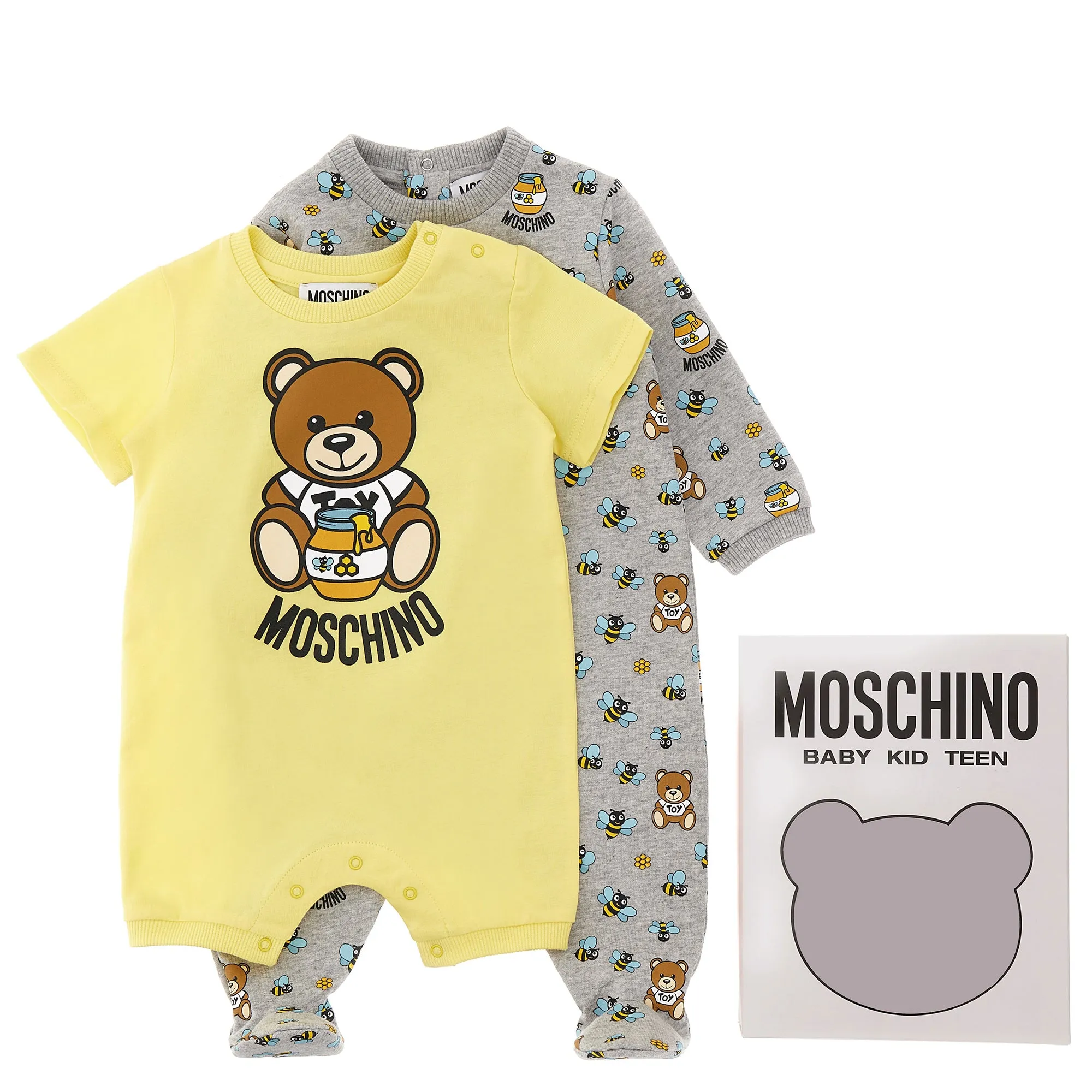 Baby Teddy Logo Romper and Babygrow Set