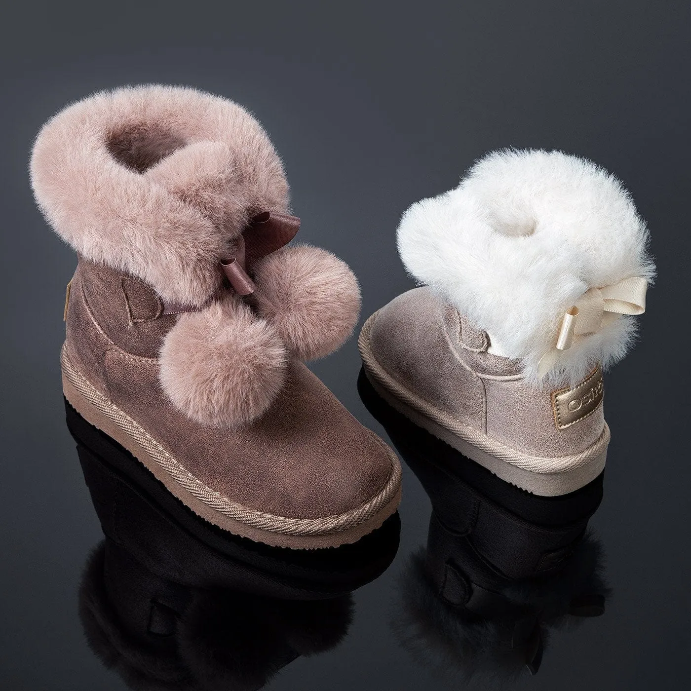 Baby's Ice Australian Boots with Bow