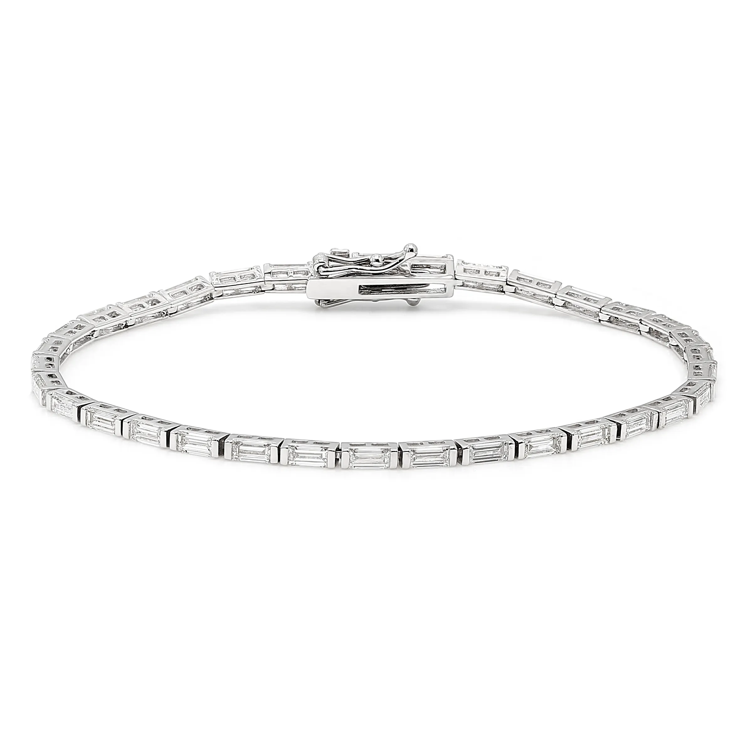 Baguette Diamond Tennis Bracelet