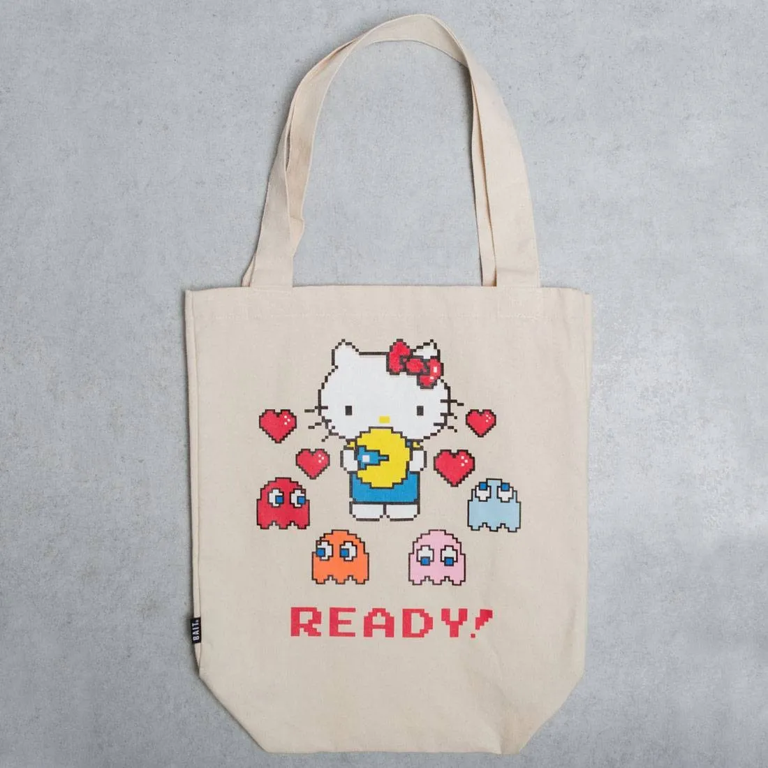 BAIT x Sanrio x Pac-Man Hello Kitty Tote Bag (tan)