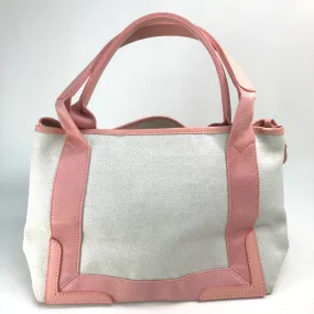 BALENCIAGA Tote Bag 339933 Canvas leather Natural / light pink Navy kabas S Women