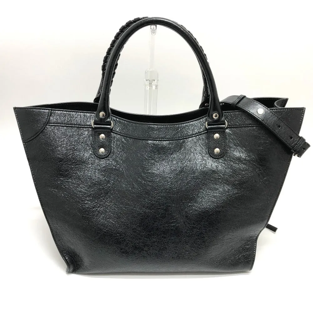 BALENCIAGA Tote Bag 702499 leather black Neo classic mens