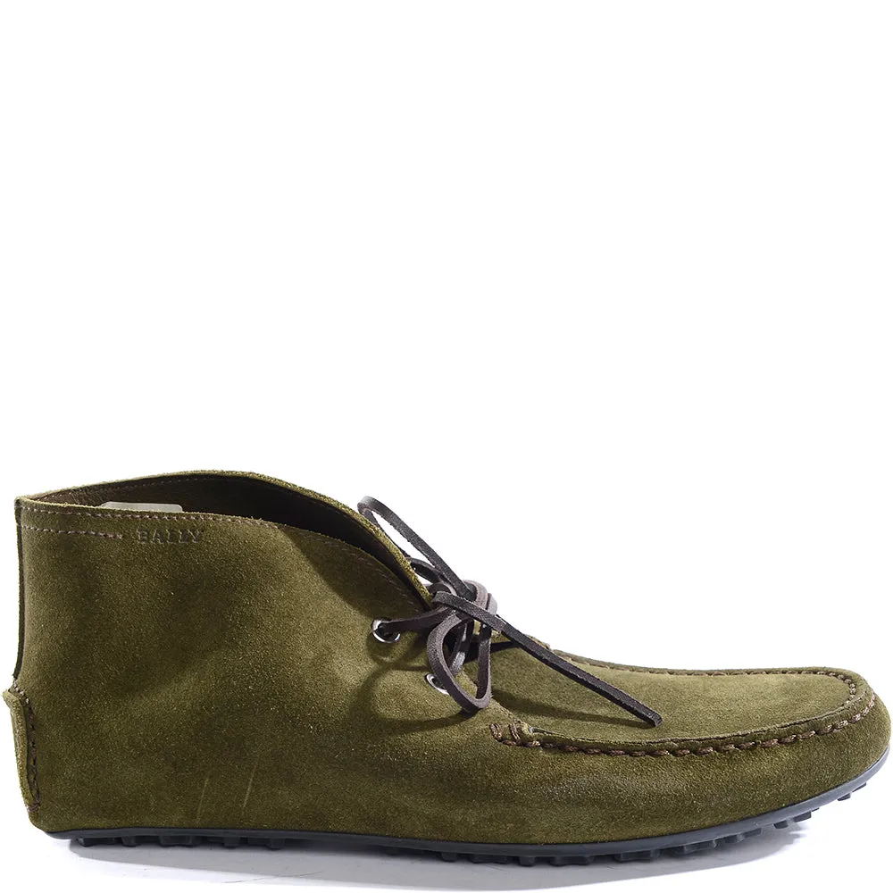 Bally Mens Boots in Military Green