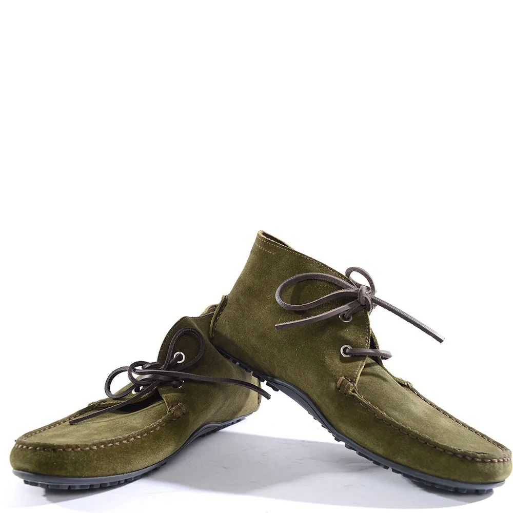 Bally Mens Boots in Military Green