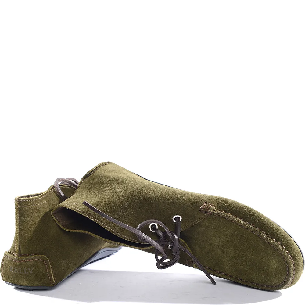 Bally Mens Boots in Military Green