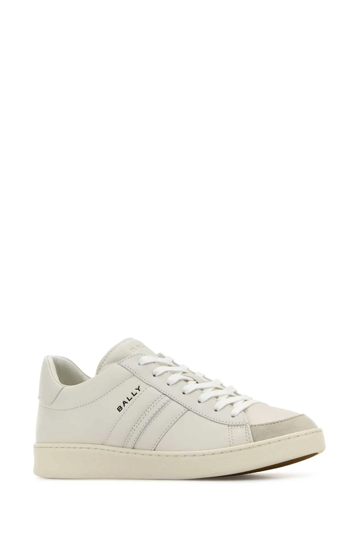 Bally White Leather Sneakers