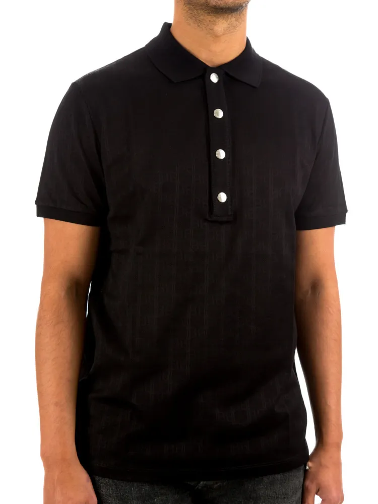 Balmain All Over Monogram Polo | Credomen