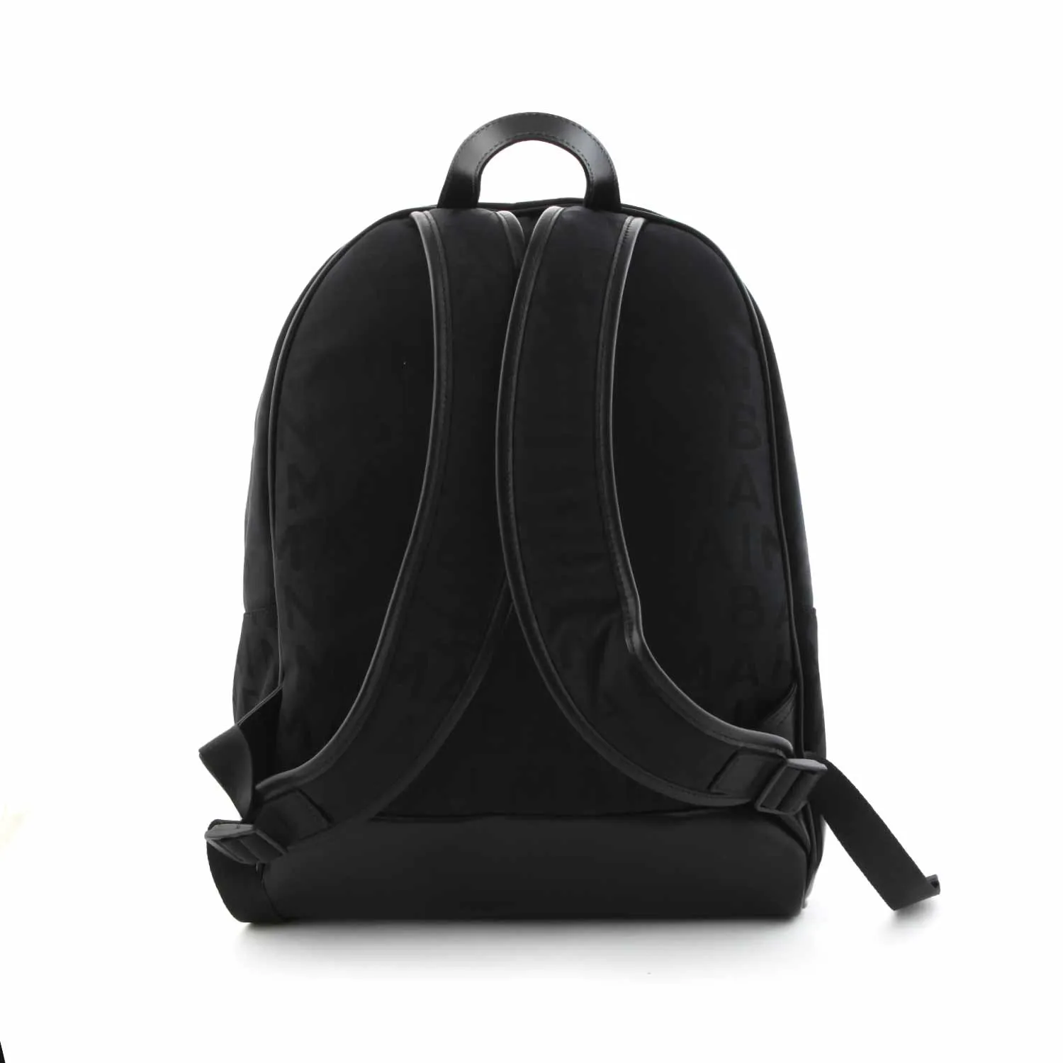Balmain Black Backpack With Tone-On-Tone Logos