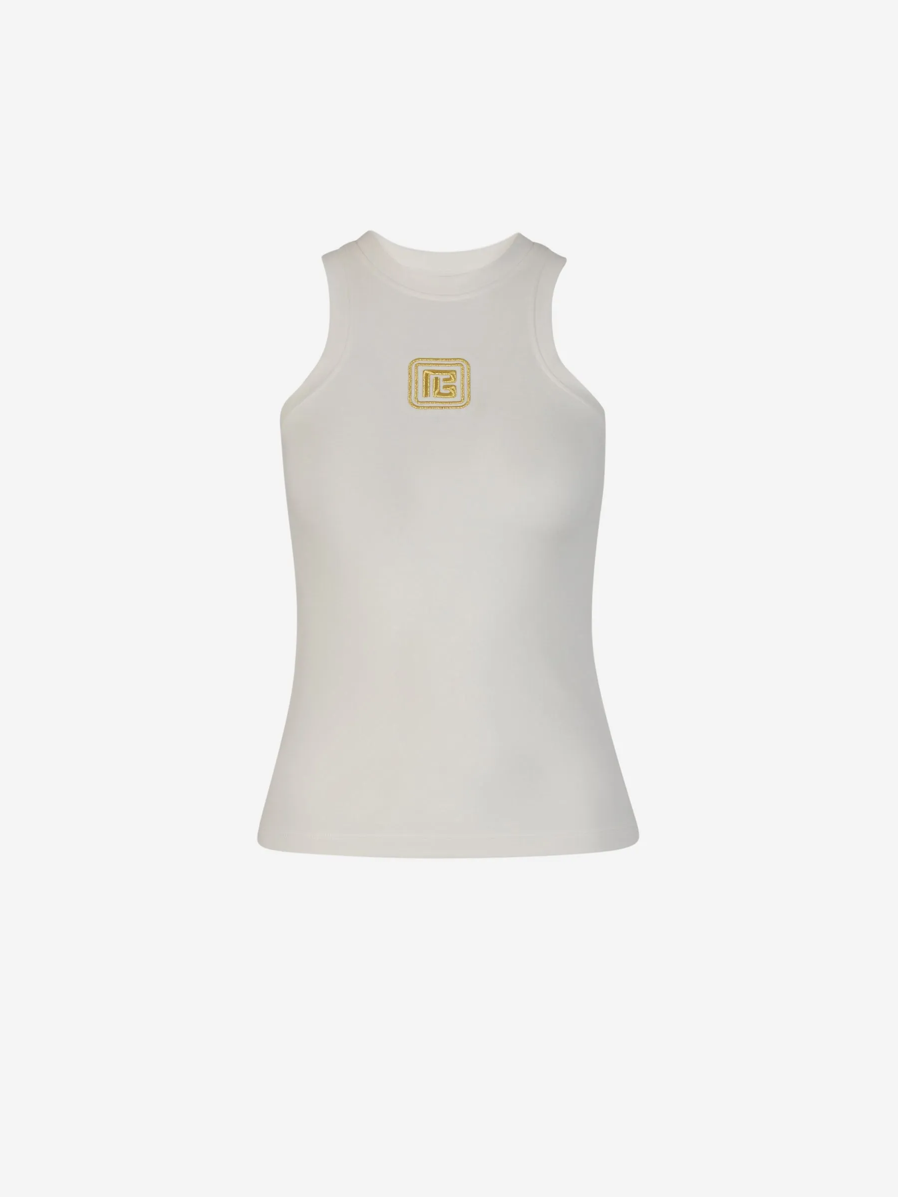 Balmain Embroidered Tank Top 