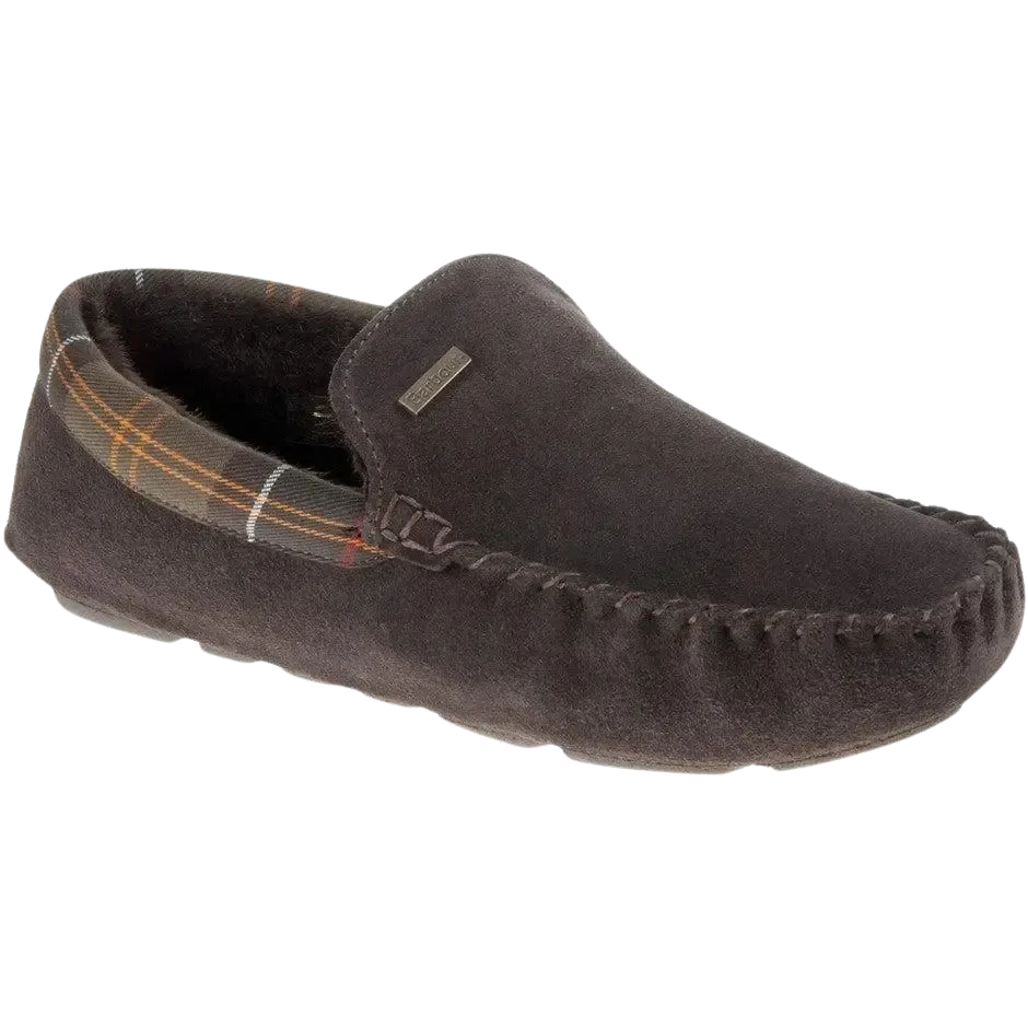 Barbour Monty Slippers in Brown