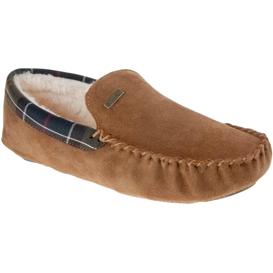 Barbour Monty Slippers in Camel