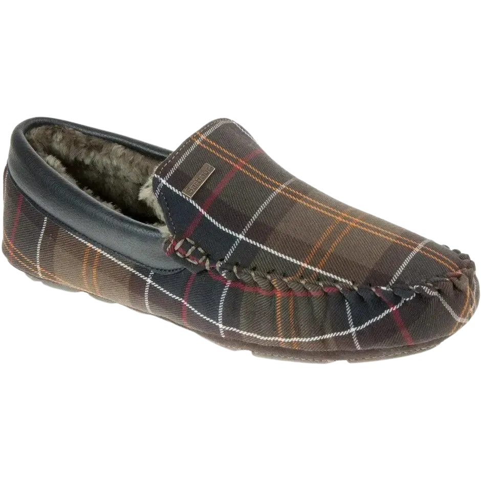 Barbour Monty Slippers in Classic Tartan