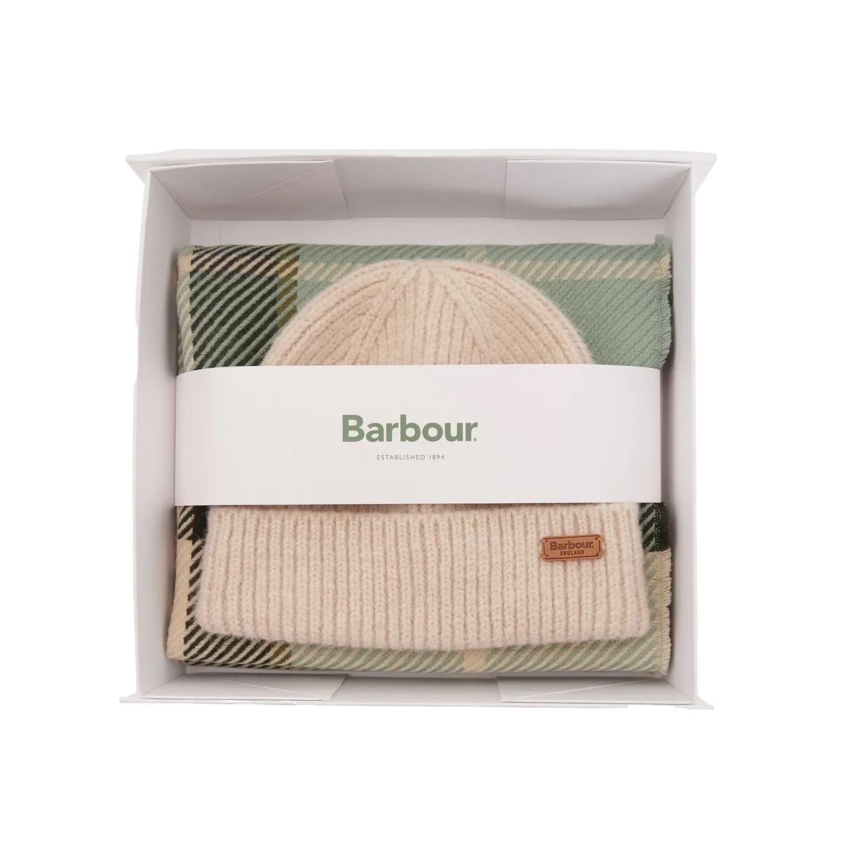 Barbour Pendle Beanie & Blair Scarf Gift Set