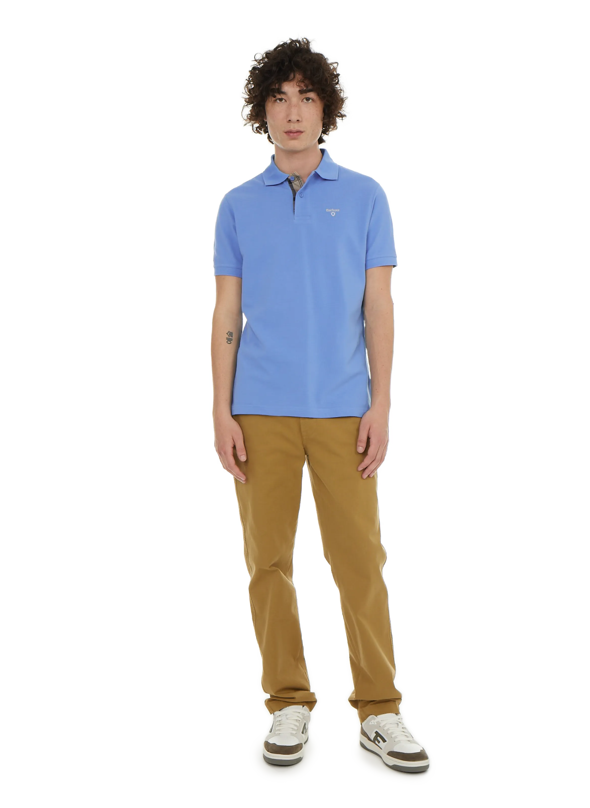 BARBOUR  Plain polo shirt - Blue
