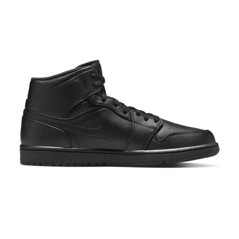 Baskets Nike Air Jordan 1 Mid - Noir - Homme