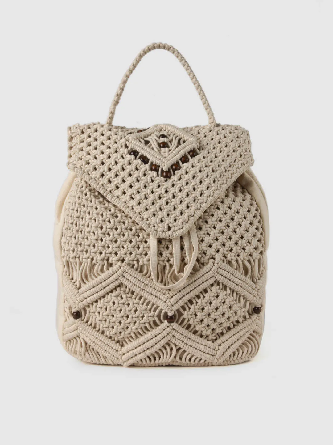 Beaded Crochet Backpack