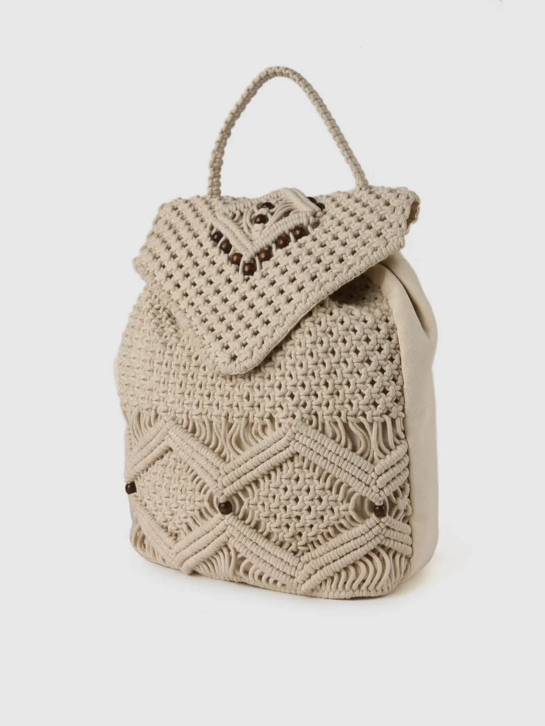 Beaded Crochet Backpack