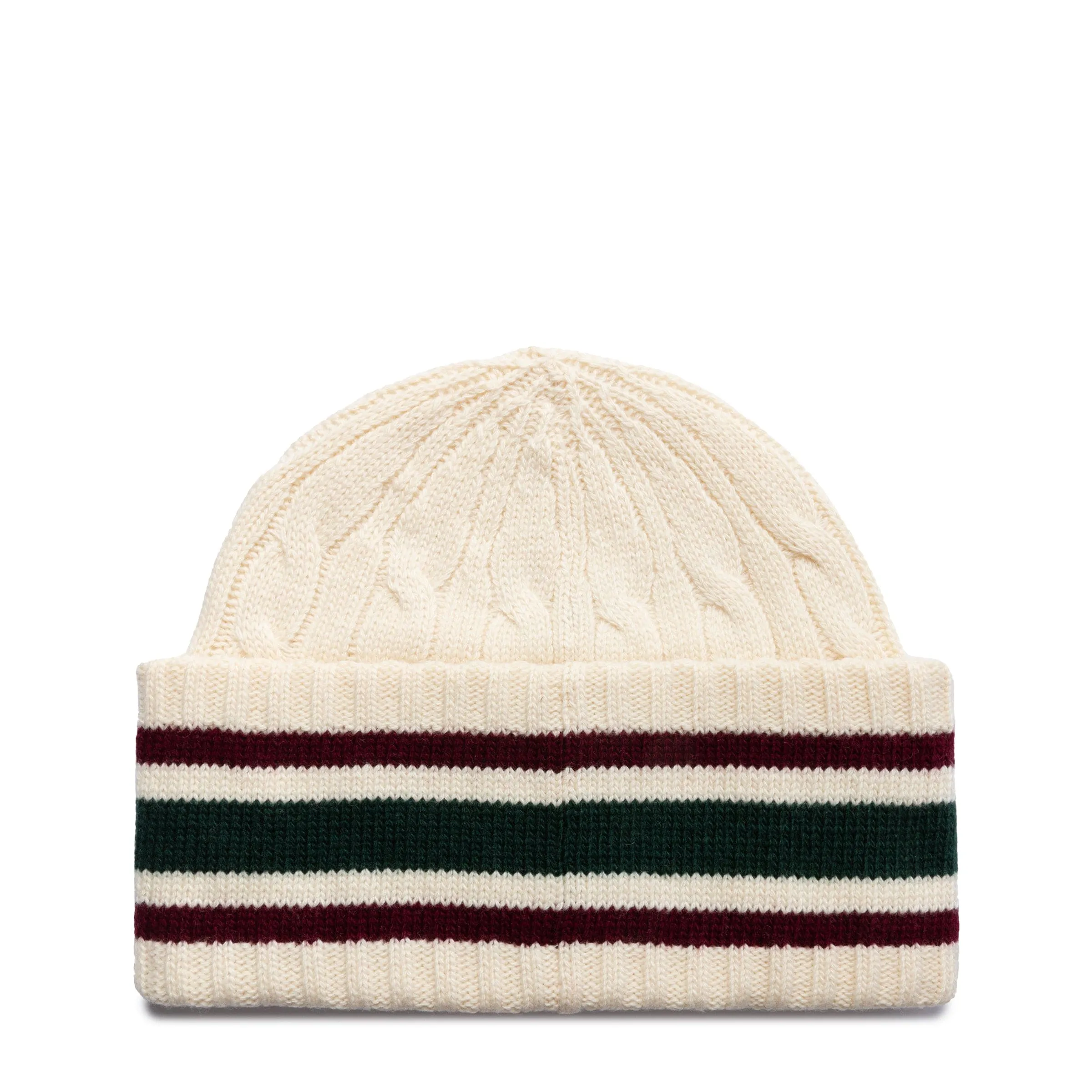 BEAR CRICKET STRIPE BEANIE CREAM | Bodega