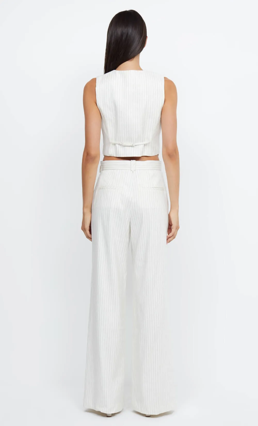 Bec + Bridge Lou Pinstripe Vest | Ivory