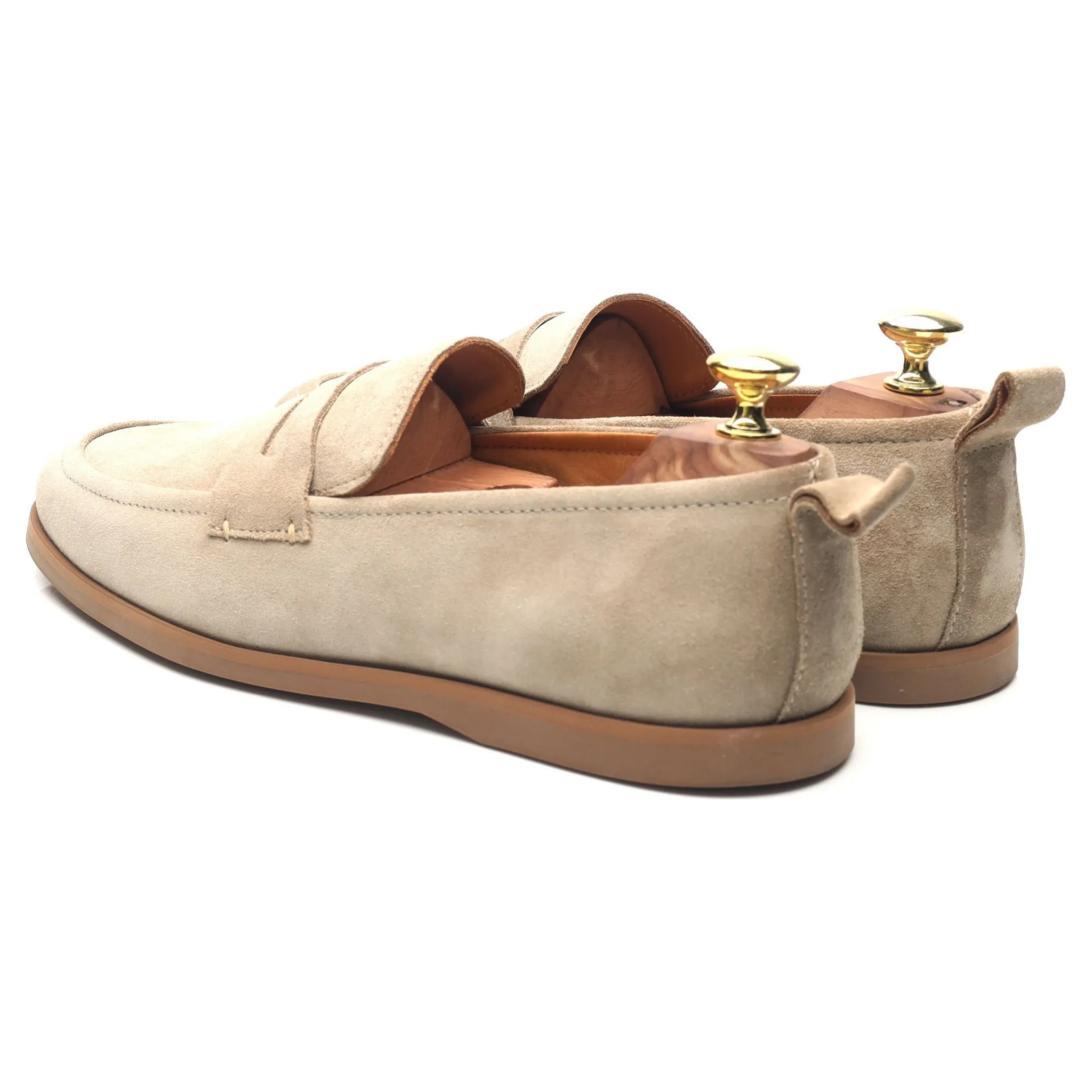 Beige Suede Loafers UK 7.5