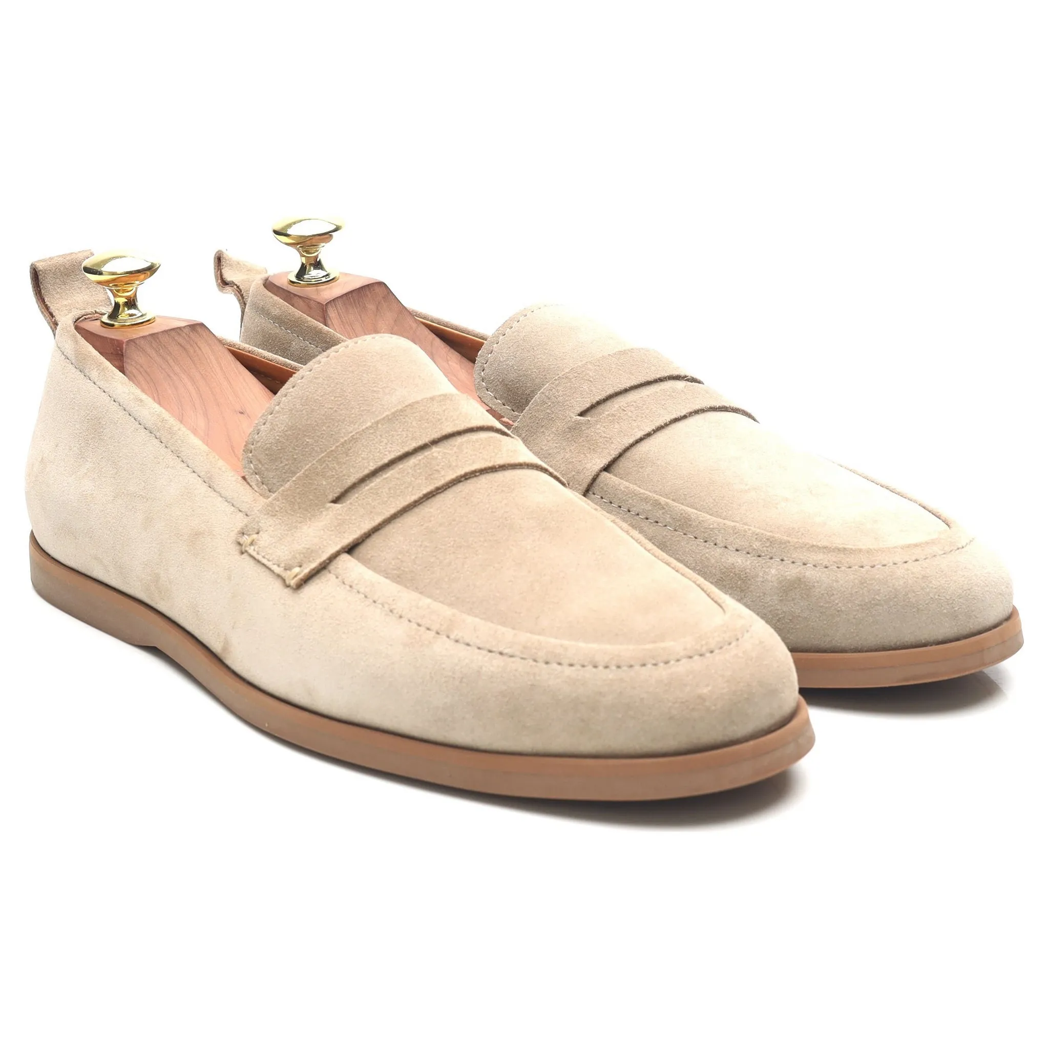 Beige Suede Loafers UK 7.5