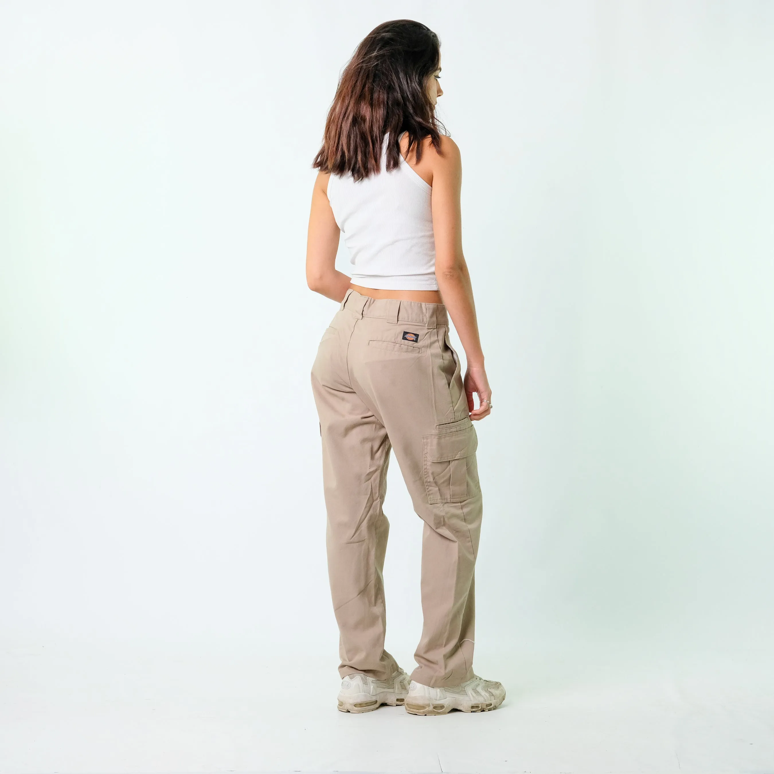 Beige y2ks Dickies Woven Cargo Pants Baggy Pants (32x32)