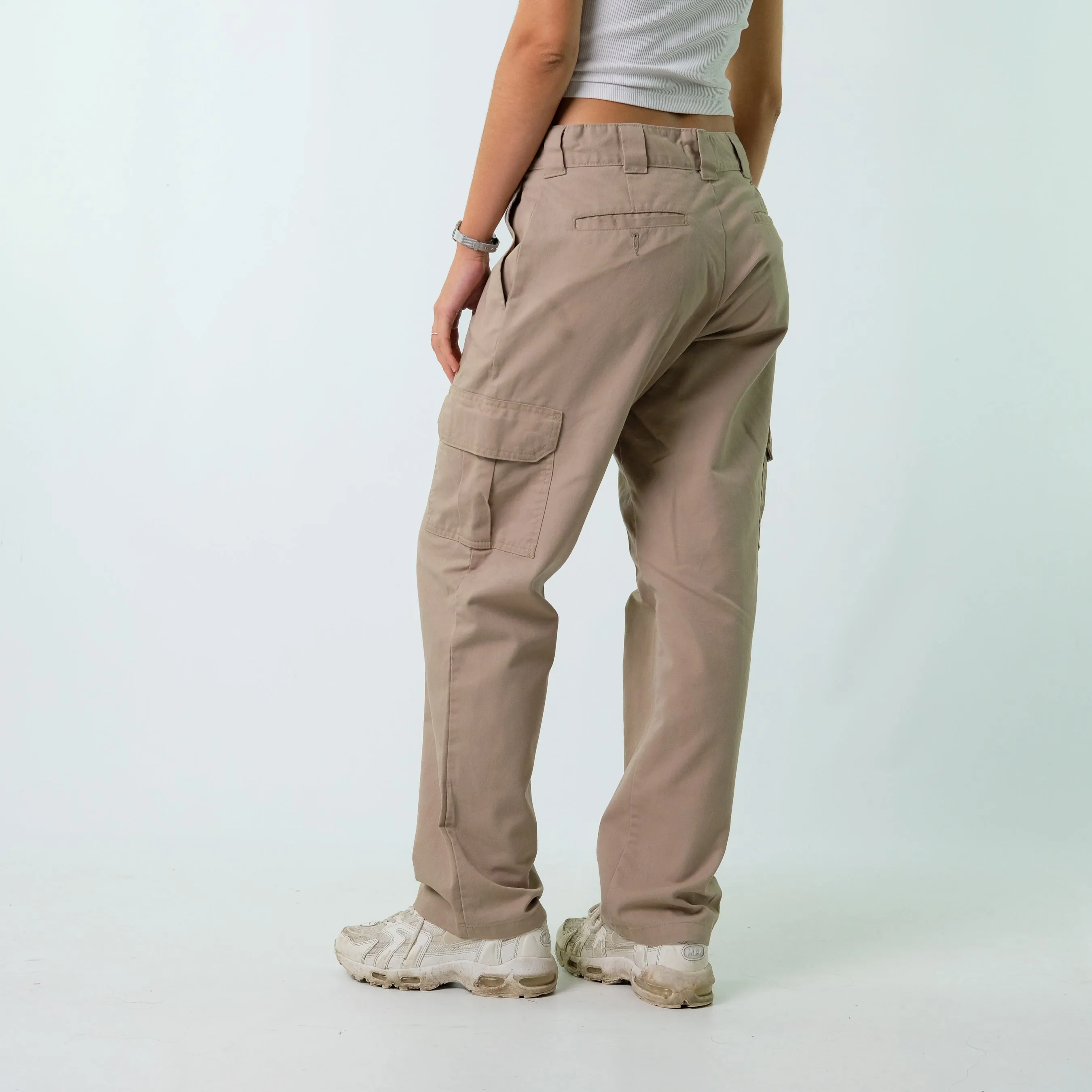 Beige y2ks Dickies Woven Cargo Pants Baggy Pants (32x32)