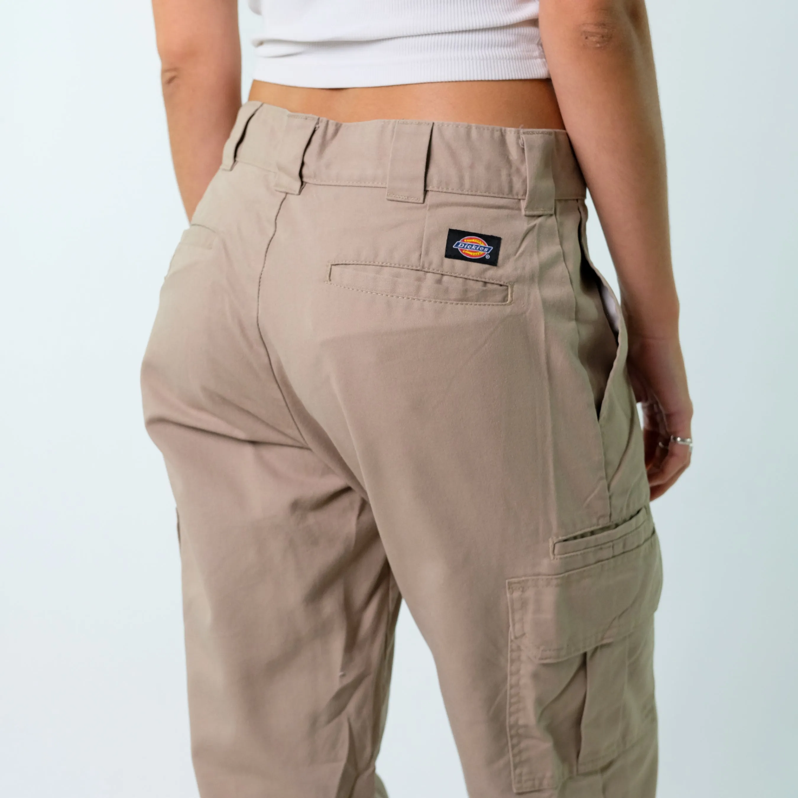 Beige y2ks Dickies Woven Cargo Pants Baggy Pants (32x32)