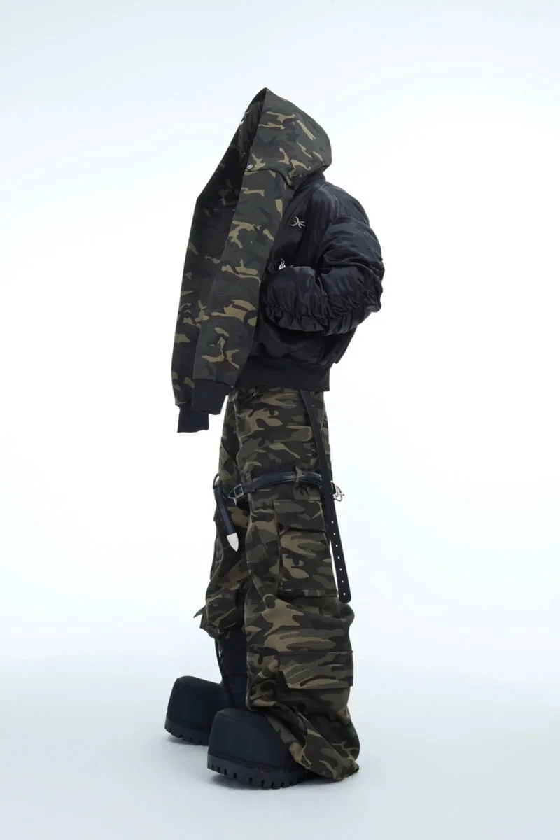 Belted Camo Vintage Cargo Pants