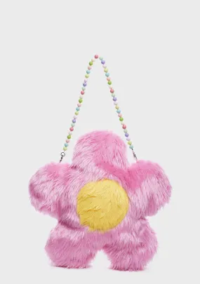 Big Furry Flower Bag-