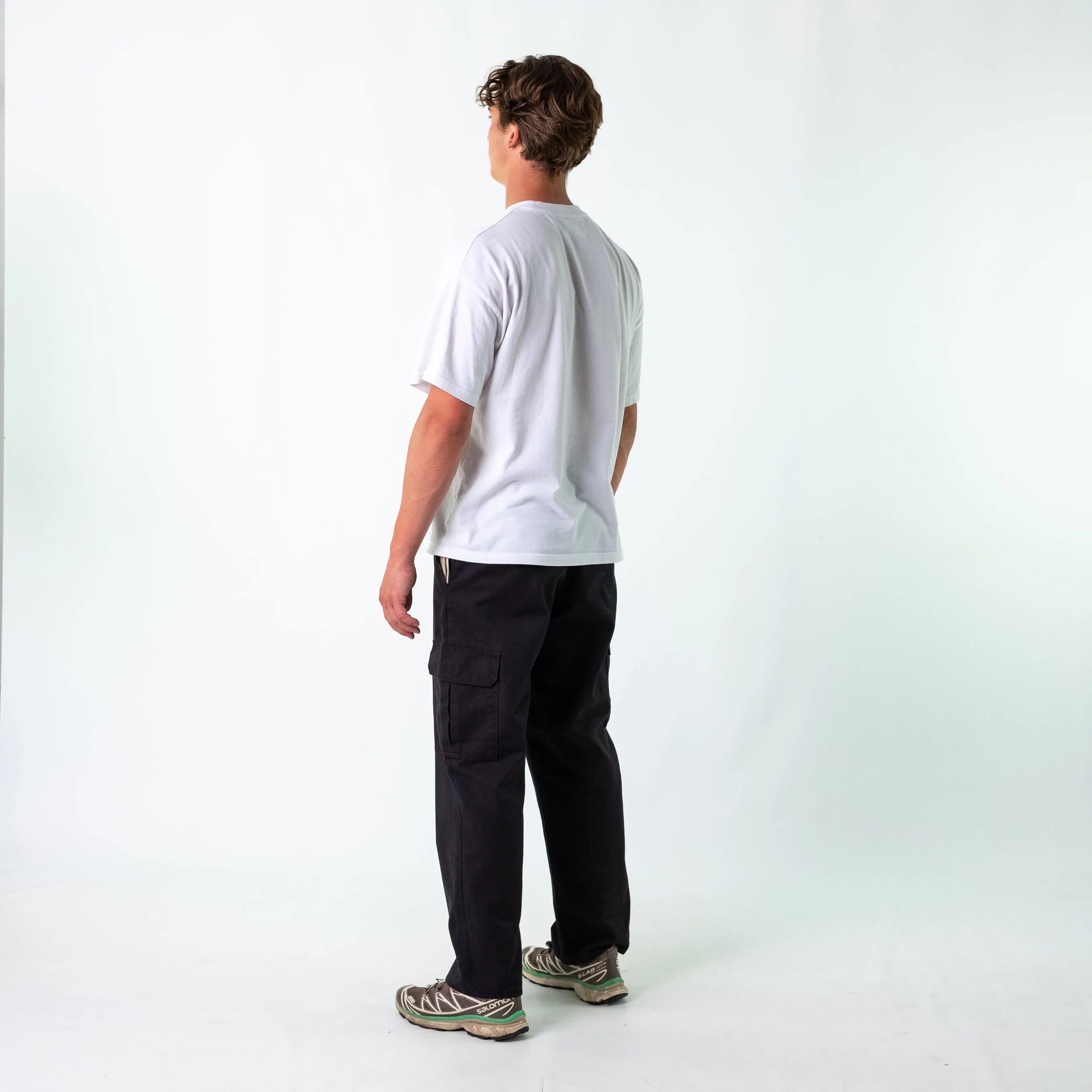 Black 90s Dickies Woven Cargo Pants Baggy Pants (34x30)